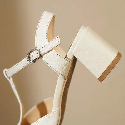 Beatrica - Leather Mary Janes