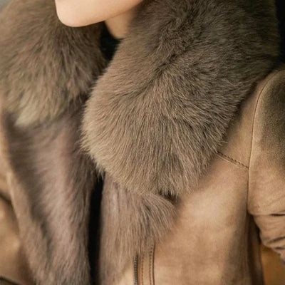 Leonora - Shearling Jacket with Fur Collar