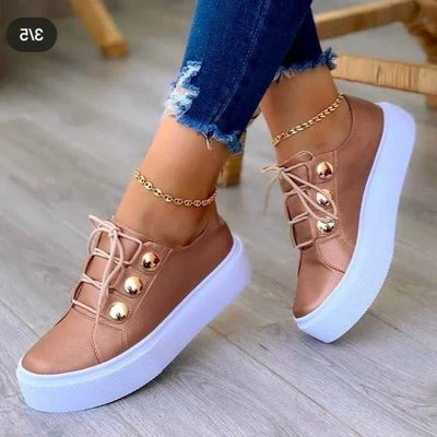 Serena - Orthopedic Round Toe Platform Sneakers