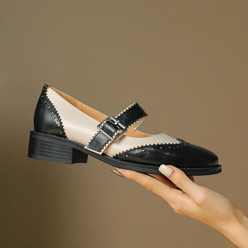 Miana - Leather Mary Janes