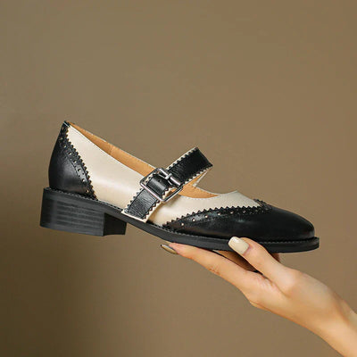 Miana - Leather Mary Janes