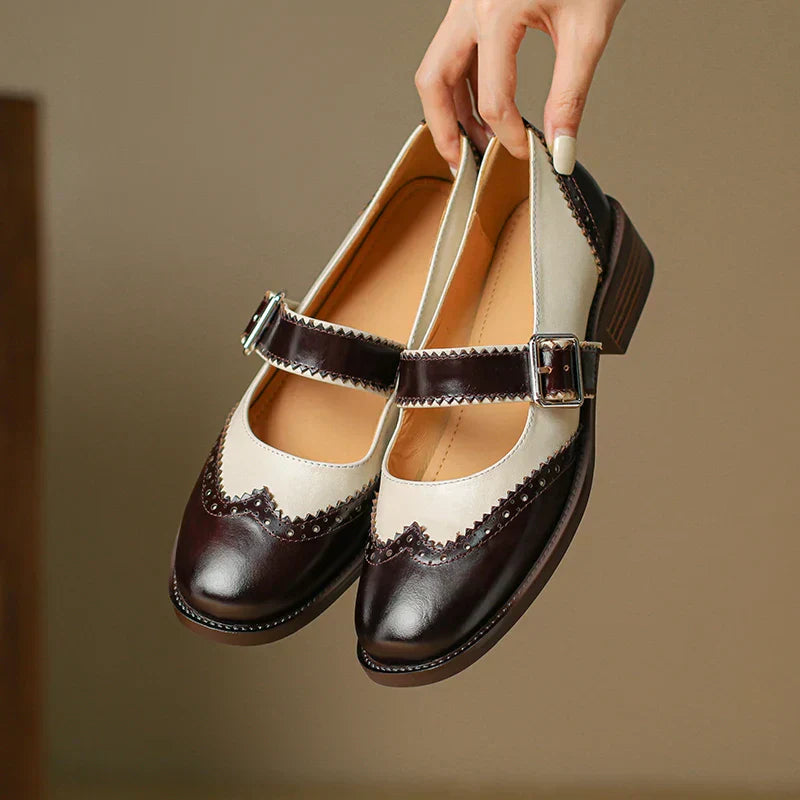 Miana - Leather Mary Janes