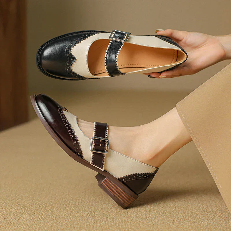 Miana - Leather Mary Janes
