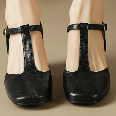 Beatrica - Leather Mary Janes