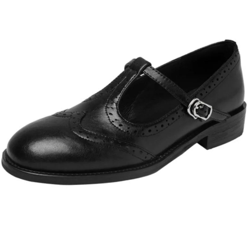 Ezra - Elegant T-Strap Mary Janes