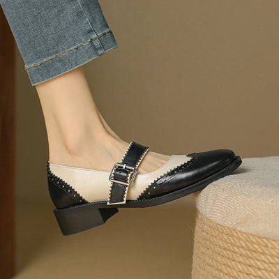 Miana - Leather Mary Janes
