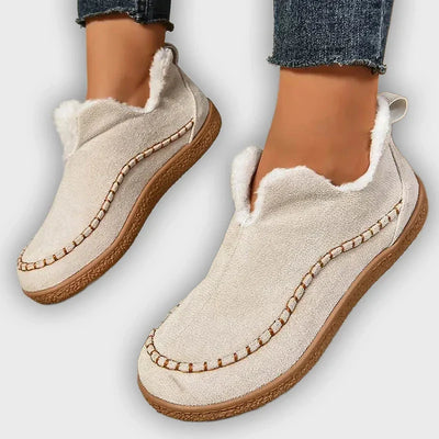 Vail - Warm Velvet Flat Winter Boots