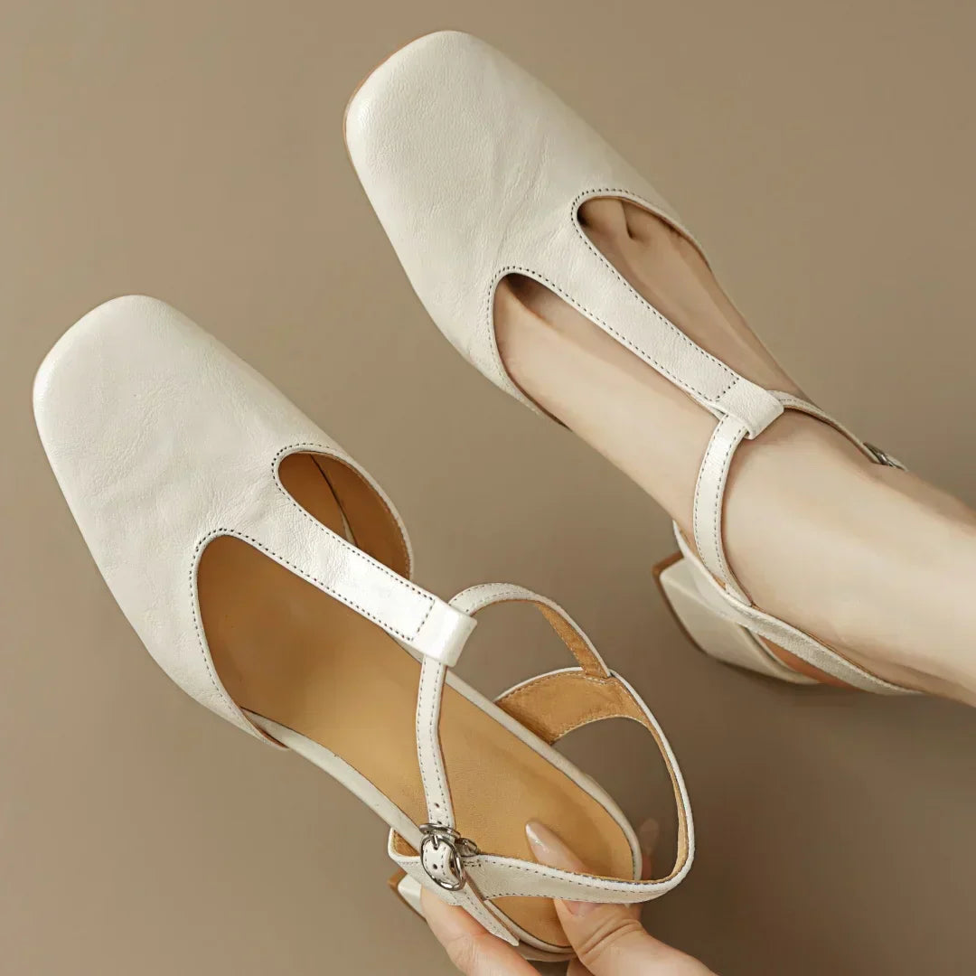 Beatrica - Leather Mary Janes