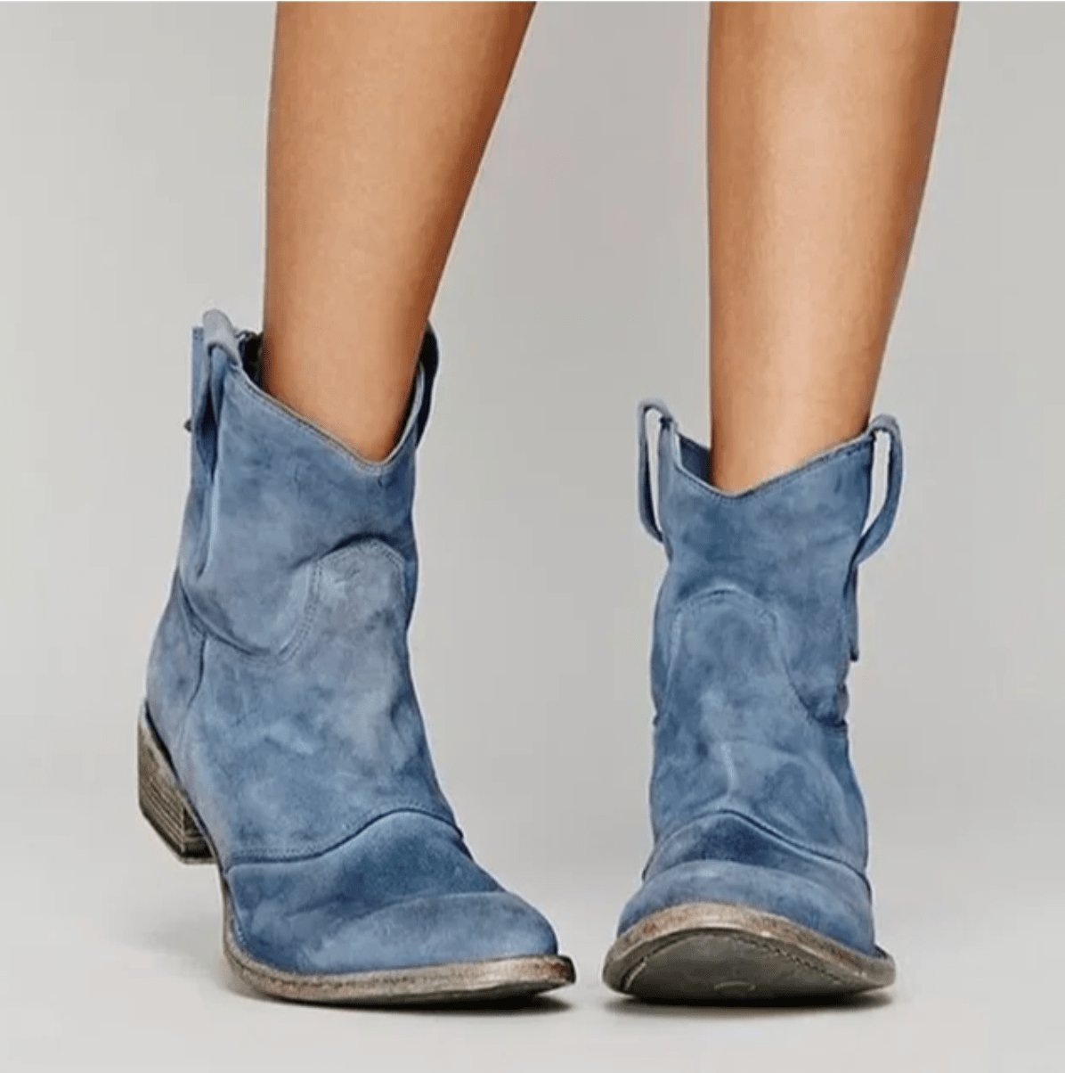 Roselle - Suede Western Boots