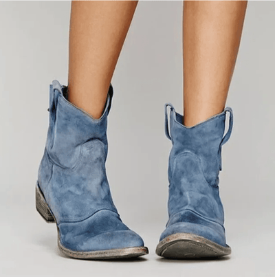 Roselle - Suede Western Boots