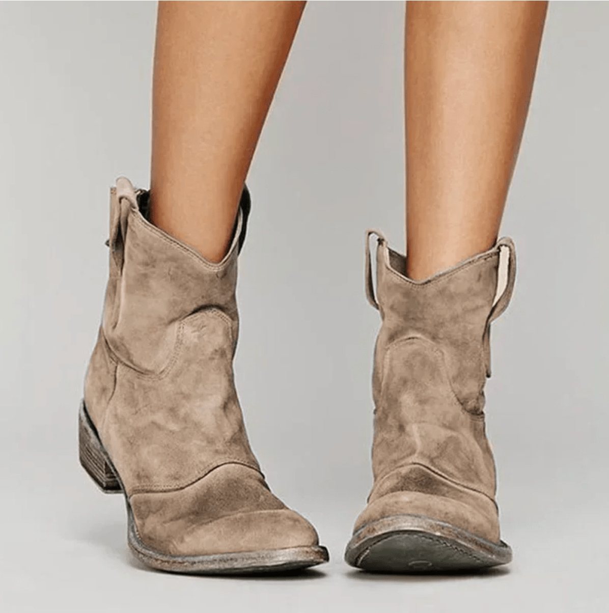 Roselle - Suede Western Boots