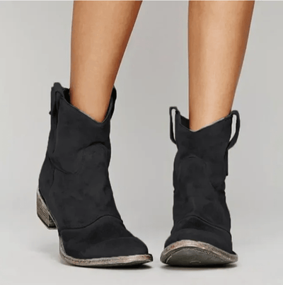 Roselle - Suede Western Boots