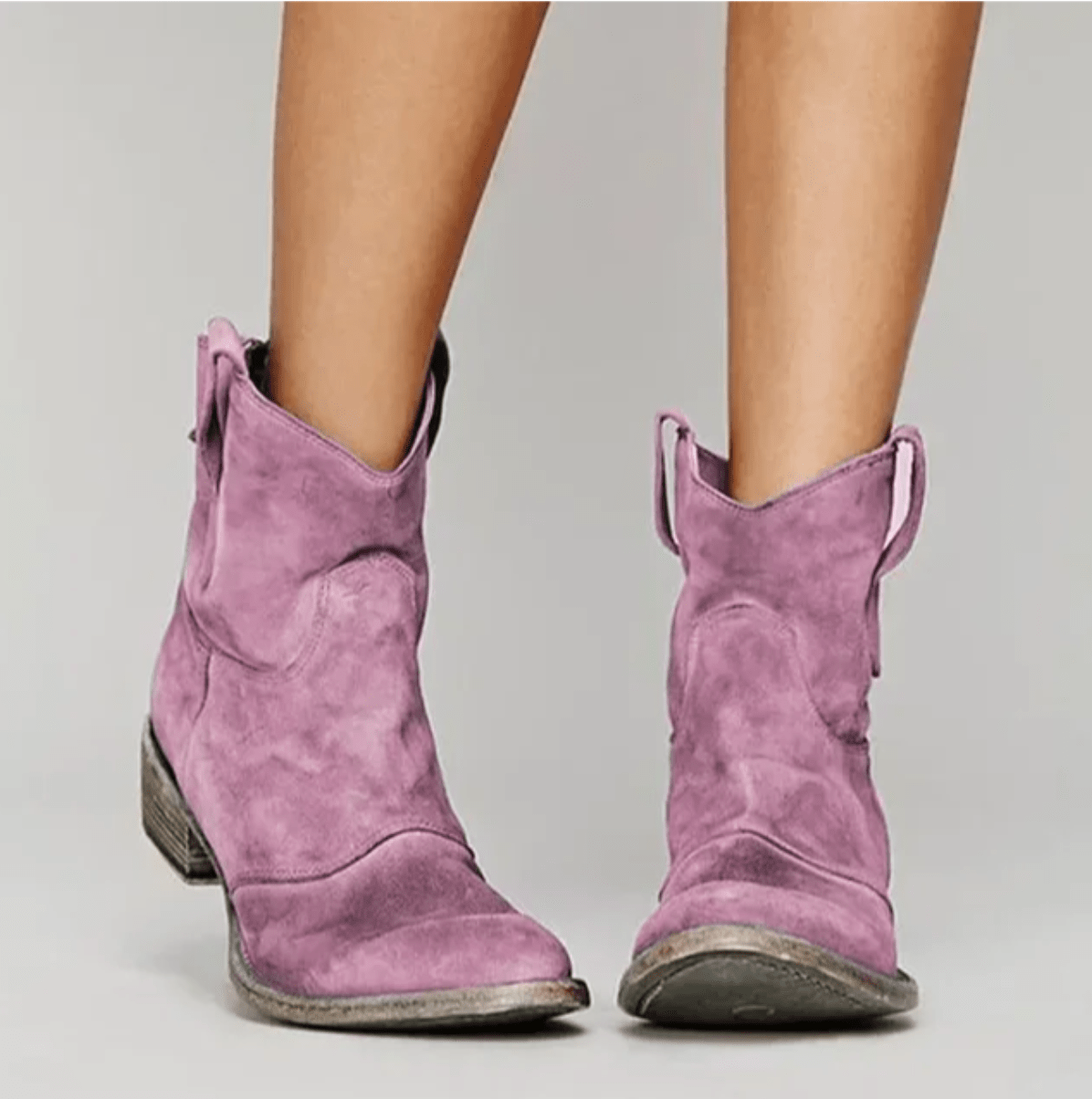 Roselle - Suede Western Boots