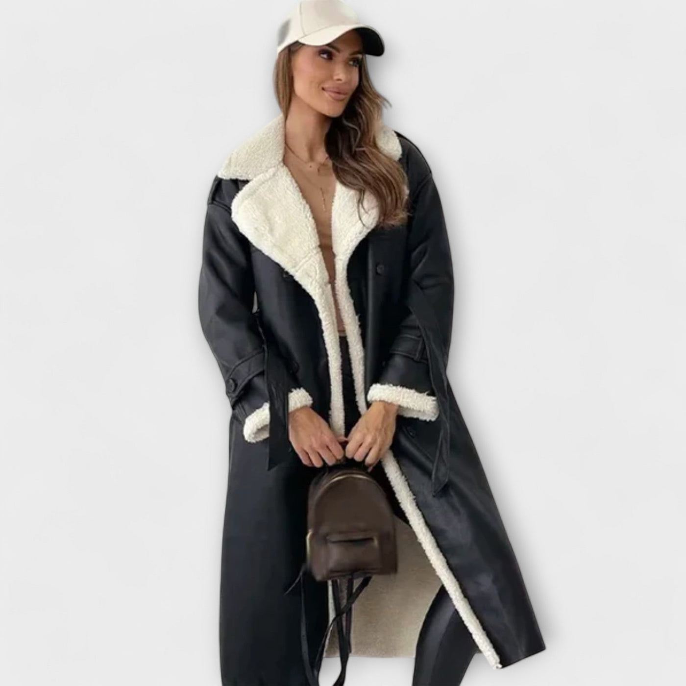 Luna - Classic Long Jacket with Fleece Lining