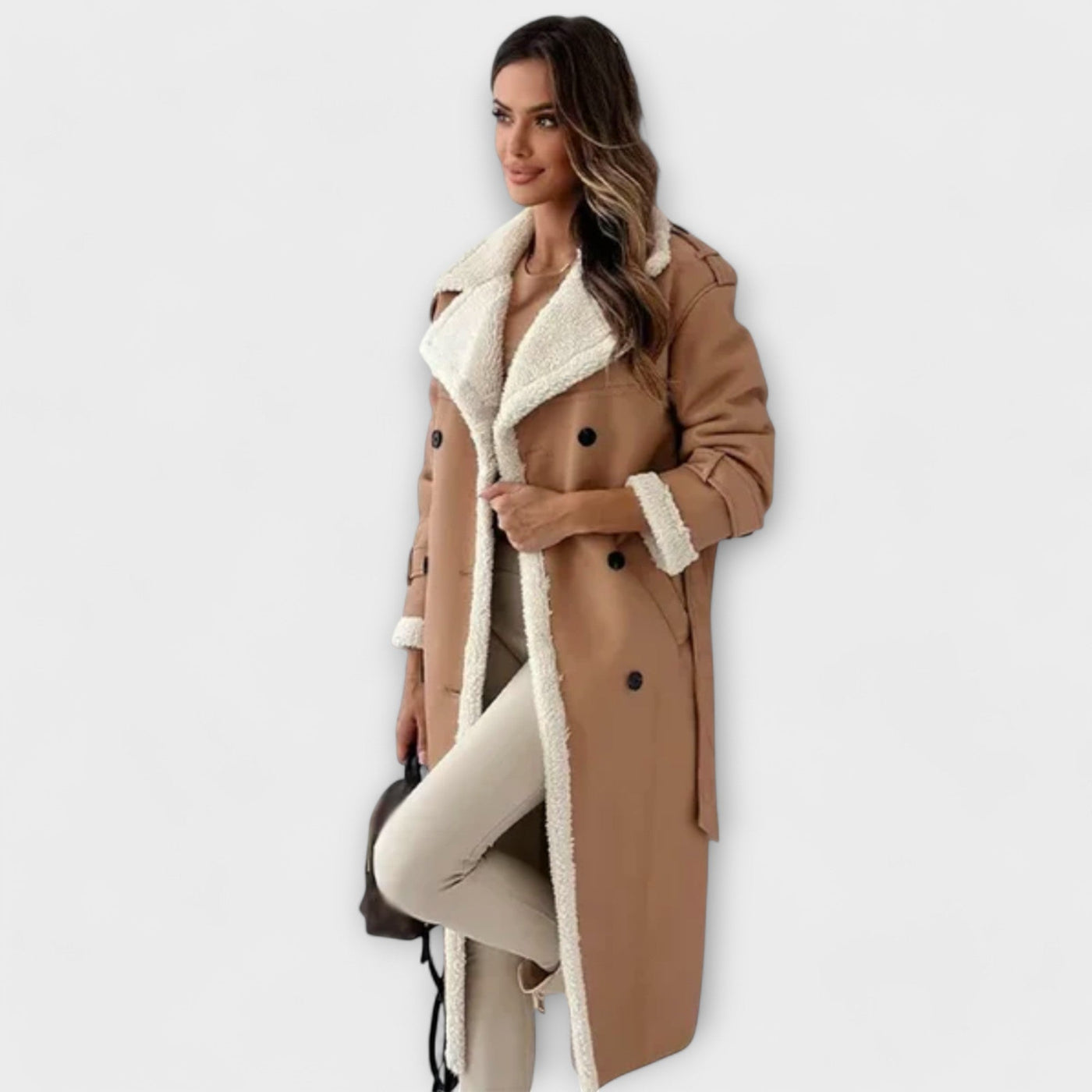 Luna - Classic Long Jacket with Fleece Lining