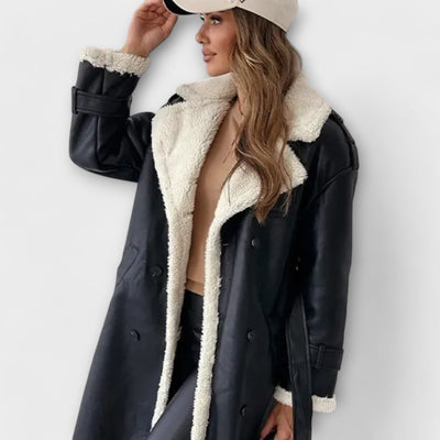 Luna - Classic Long Jacket with Fleece Lining