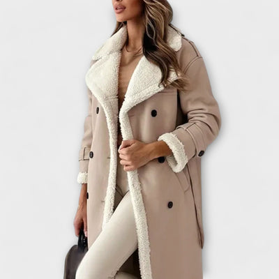 Luna - Classic Long Jacket with Fleece Lining