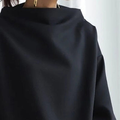Elly - Soft Knit Top with High Neck