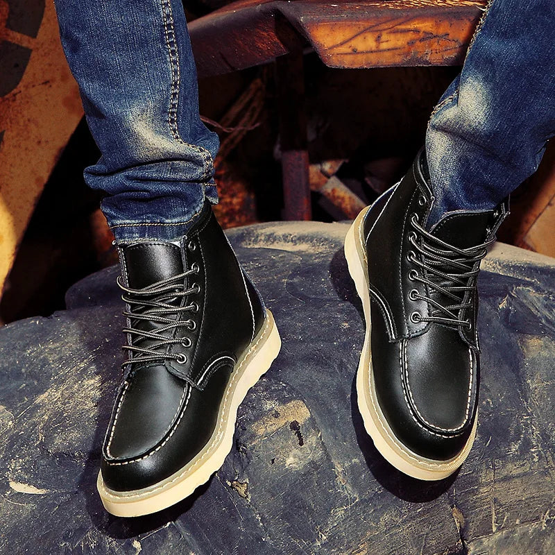 Muller | Retro Leather Ankle Boots