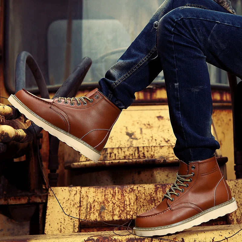 Muller | Retro Leather Ankle Boots