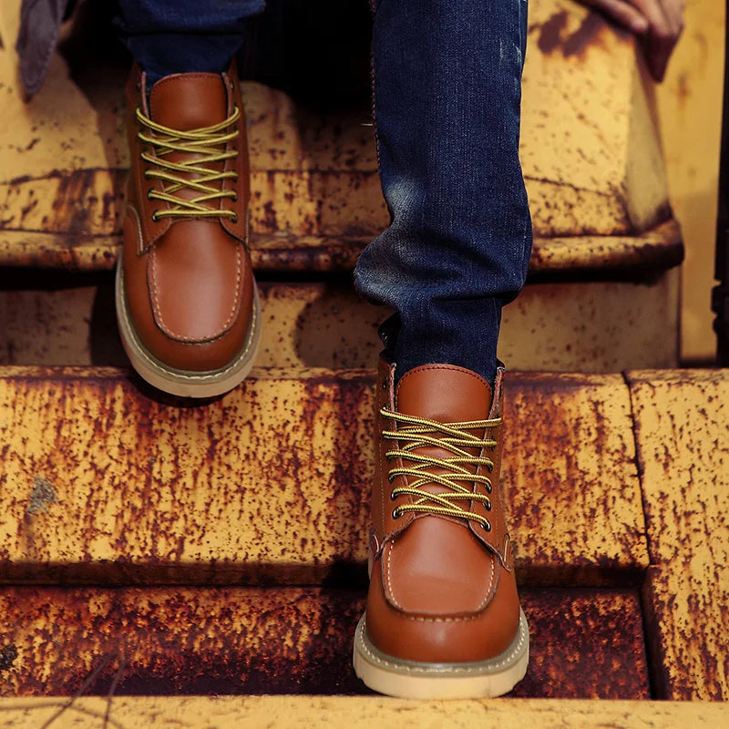 Muller | Retro Leather Ankle Boots