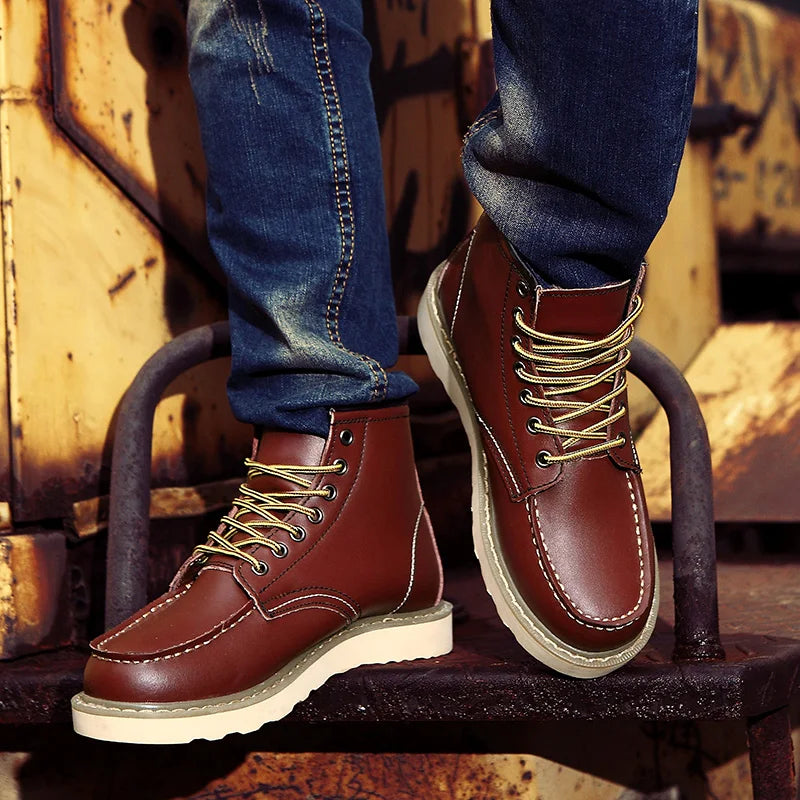 Muller | Retro Leather Ankle Boots