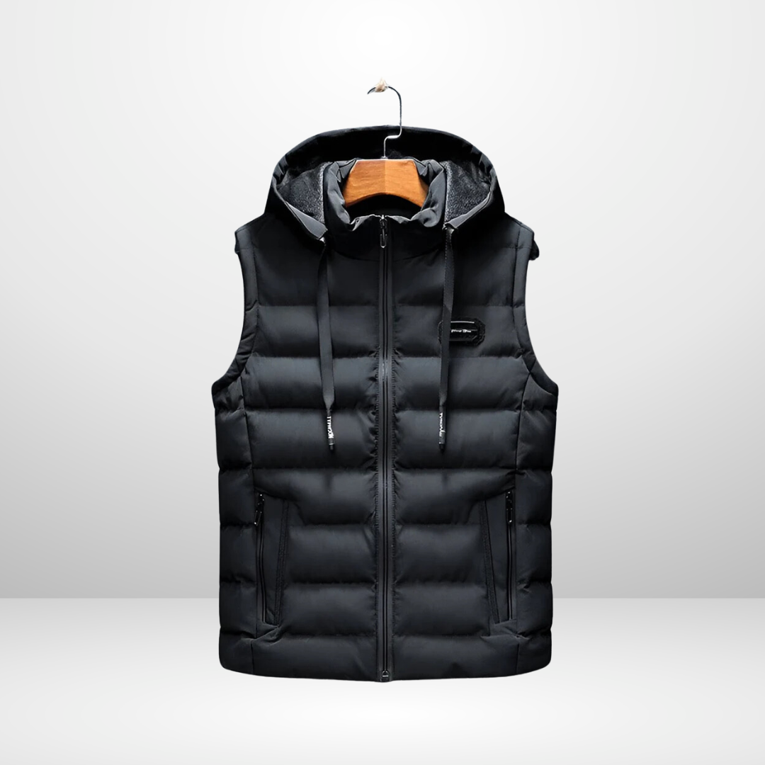 Pedro - Padded vest with hood