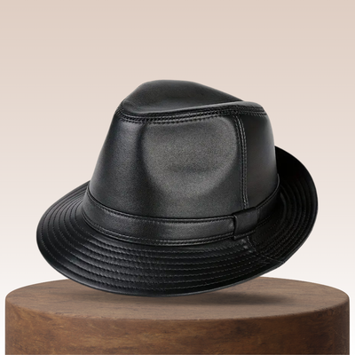 Timothy | Classic Leather Fedora Hat