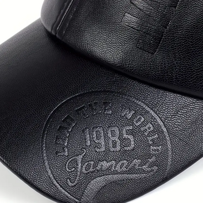 Daniel | Classic Leather-Style Baseball Cap for Men