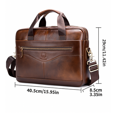 Jacob | Leather Spacious Briefcase | Messenger Bag