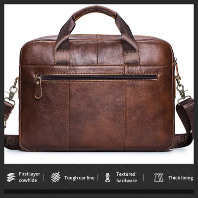 Jacob | Leather Spacious Briefcase | Messenger Bag