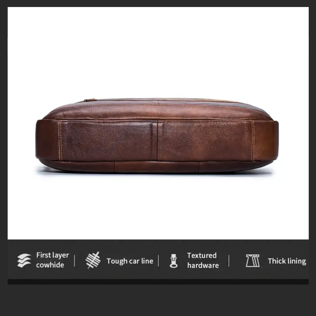 Jacob | Leather Spacious Briefcase | Messenger Bag