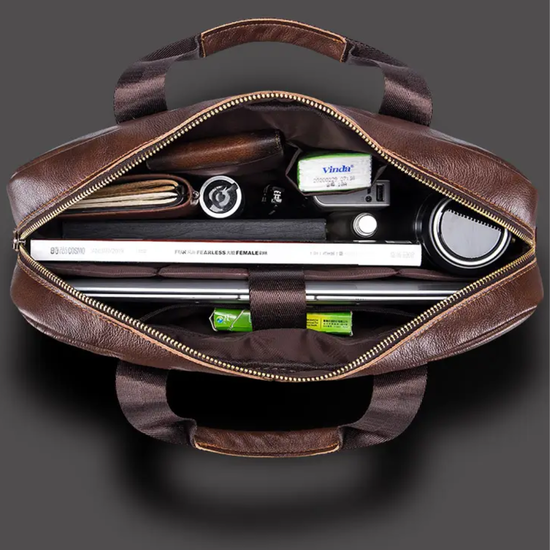 Jacob | Leather Spacious Briefcase | Messenger Bag