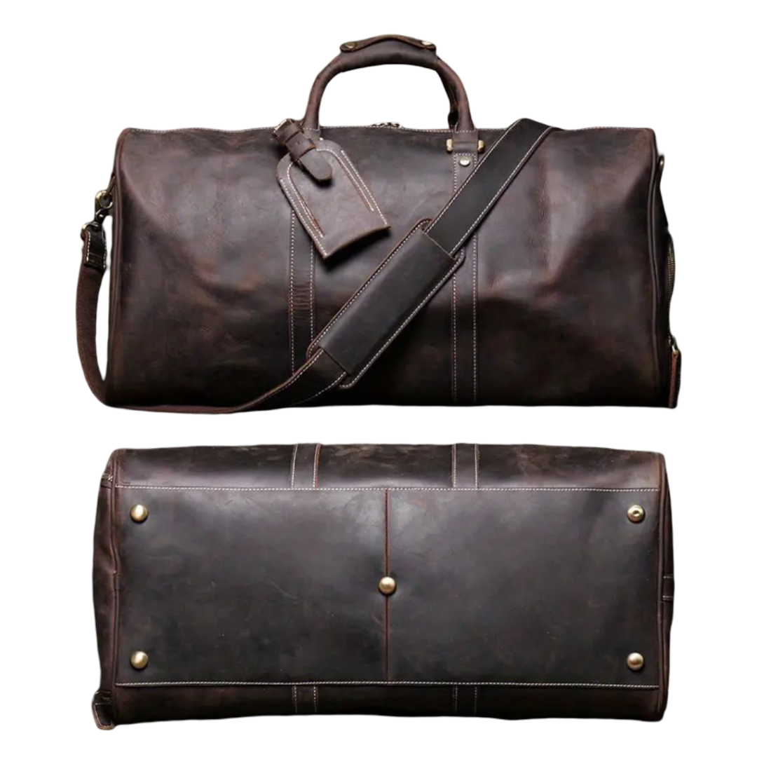 Montgomery | Genuine Top-Layer Cowhide Duffel Crossbody Bag
