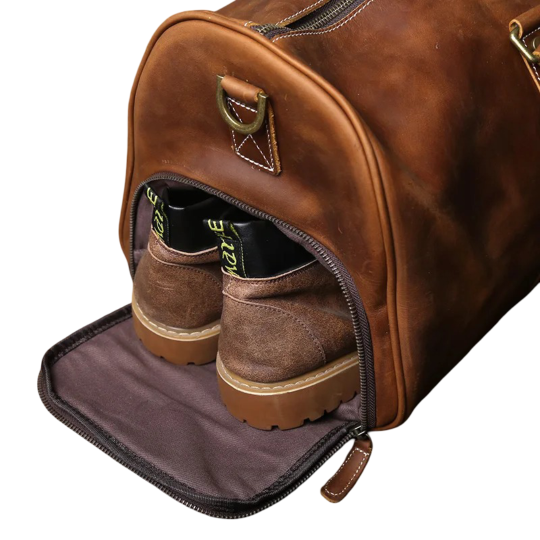 Callahan | Premium Leather Travel Duffel Bag