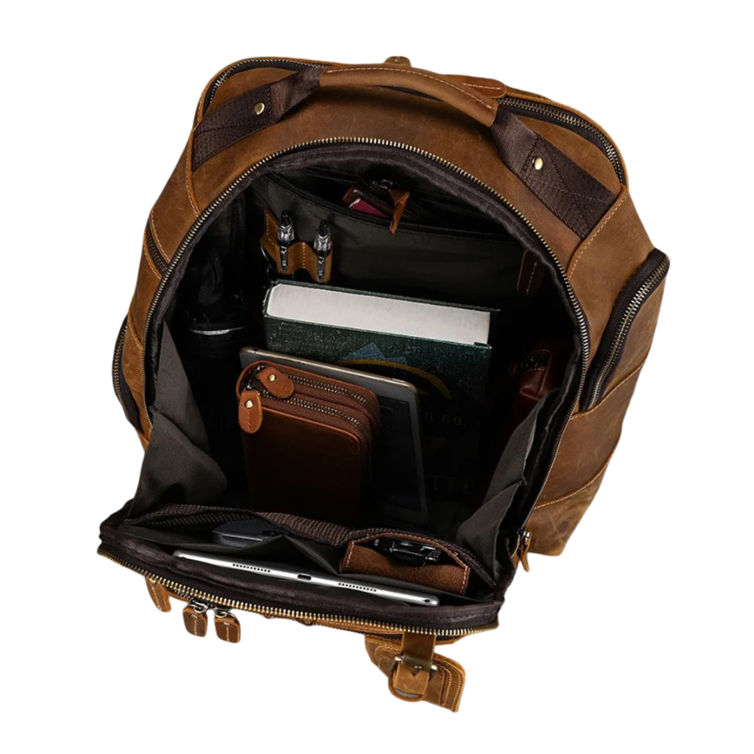 Nathan | Fashion Ample Leather Backpack