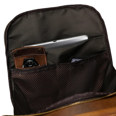 Nathan | Fashion Ample Leather Backpack