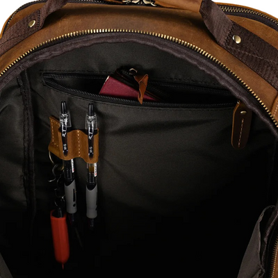 Nathan | Fashion Ample Leather Backpack