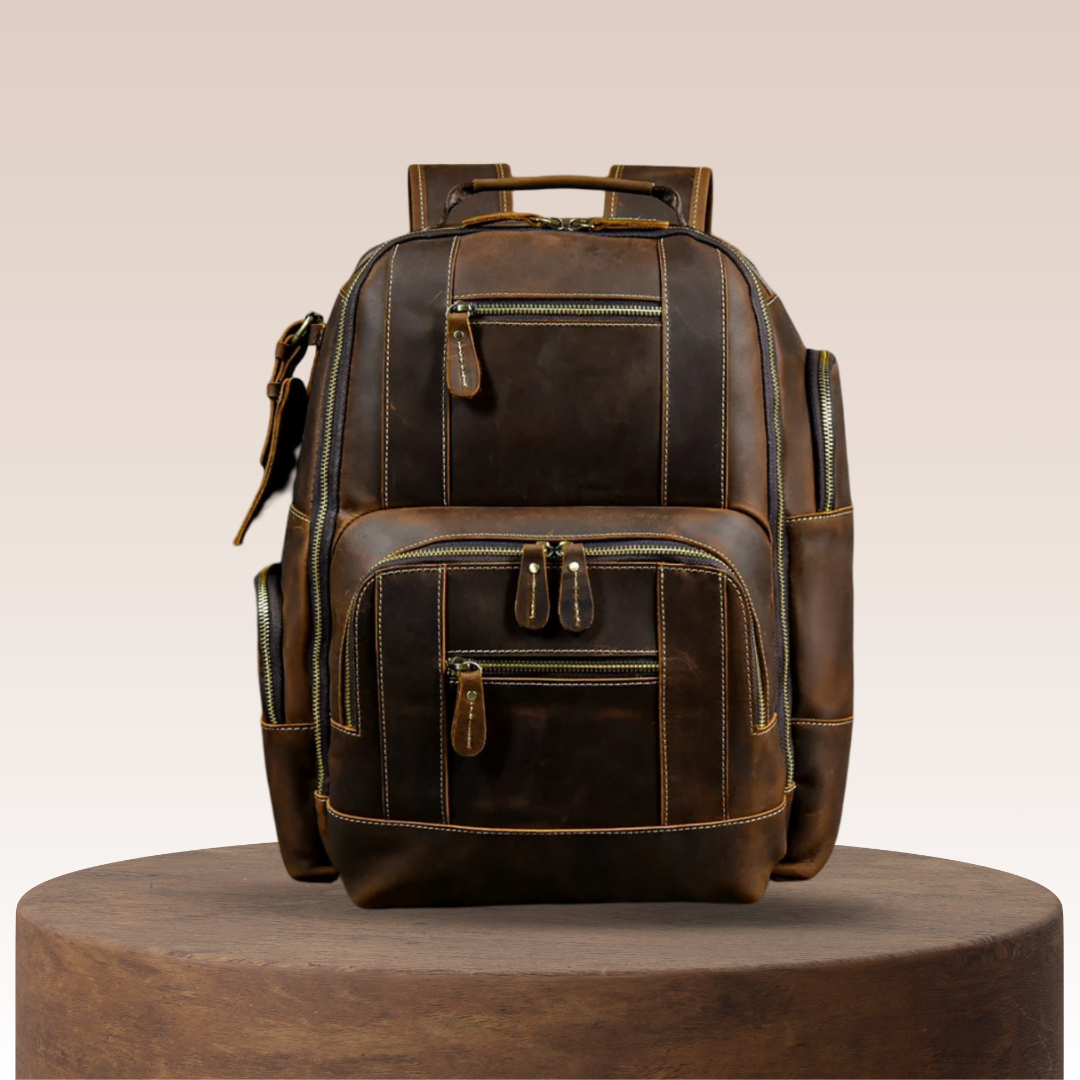 Nathan | Fashion Ample Leather Backpack
