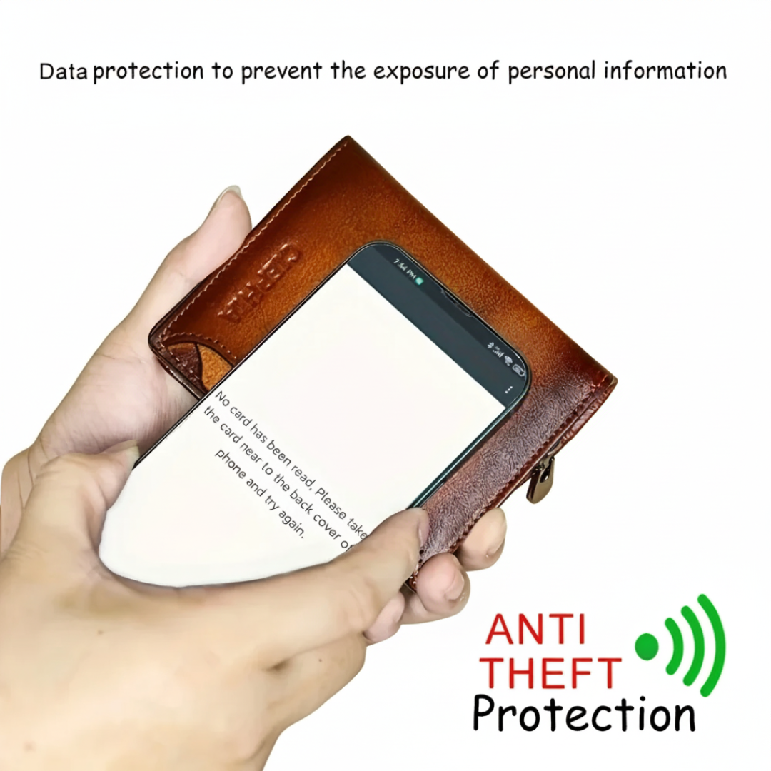Callum | Vintage Leather RFID Duo-fold Wallet