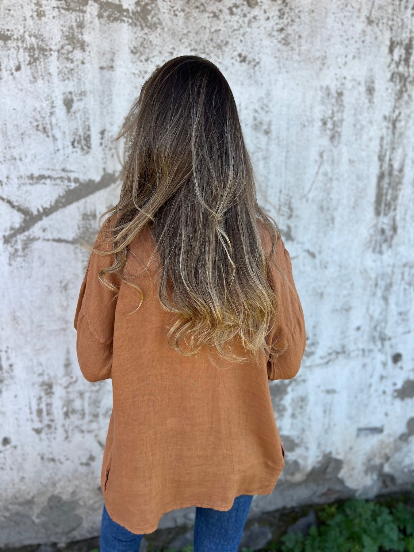 Celia | Linen Cardigan with Ruffles