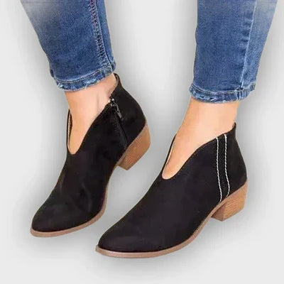 Quest - Stylish Zipper Casual Ankle Boots