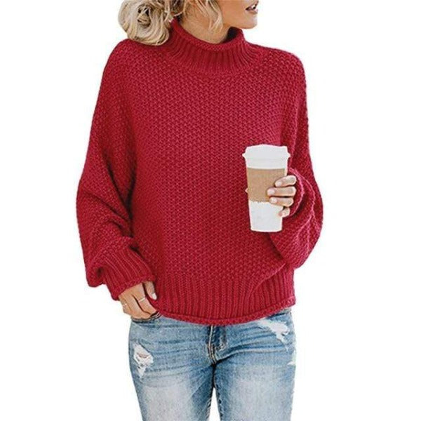 Elisabeth - Loose Knit Pullover Sweater