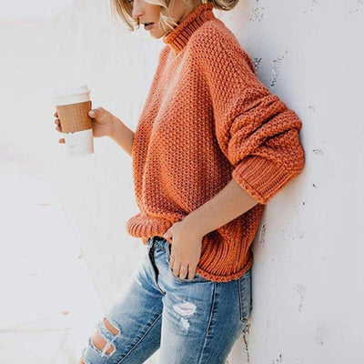 Elisabeth - Loose Knit Pullover Sweater