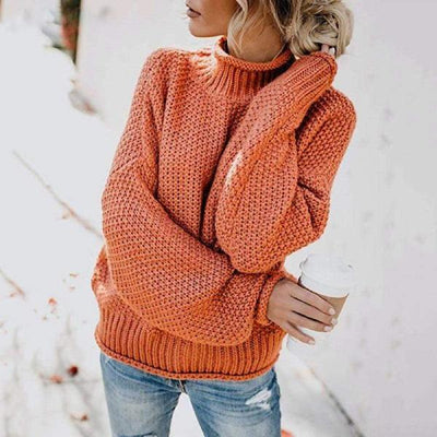 Elisabeth - Loose Knit Pullover Sweater