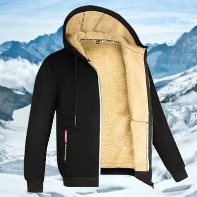 Gilben - Men's winter jacket with hood and fleece lining