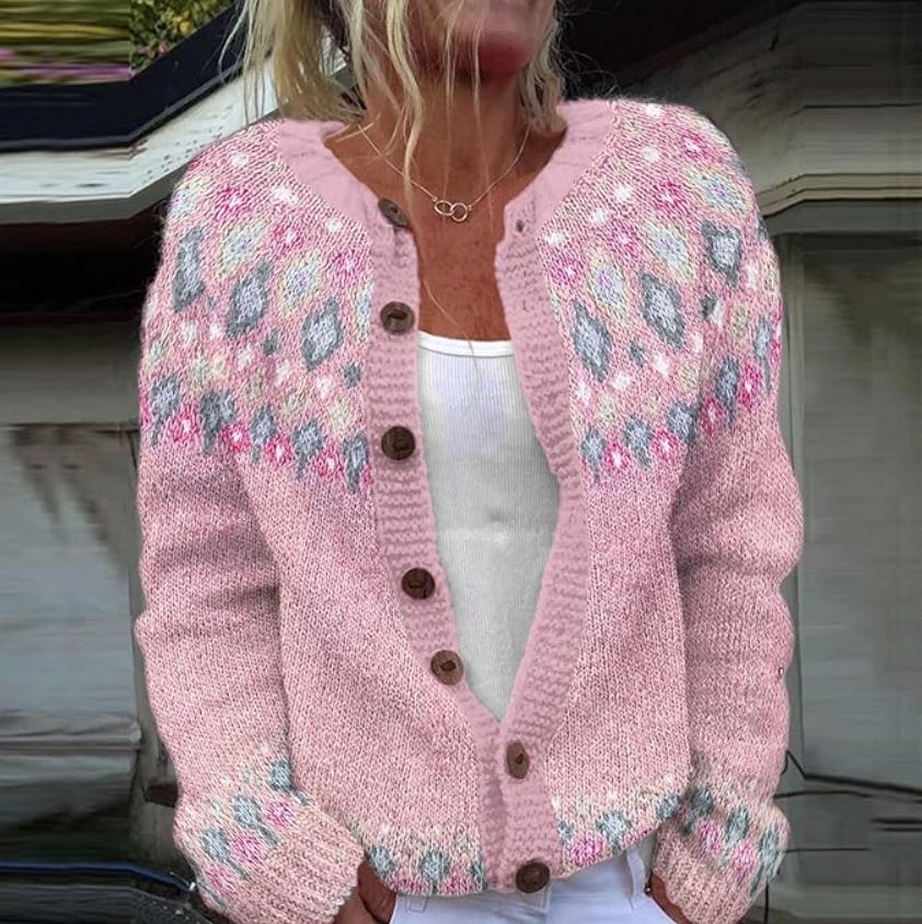 Sophie - Pink Comfort Cardigan