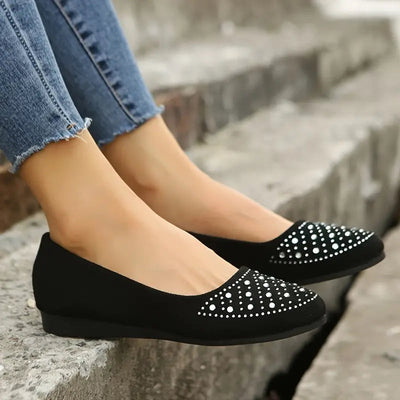 Mona | Women’s Rhinestone Flats