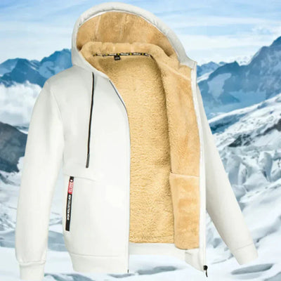 Gilben - Men's winter jacket with hood and fleece lining