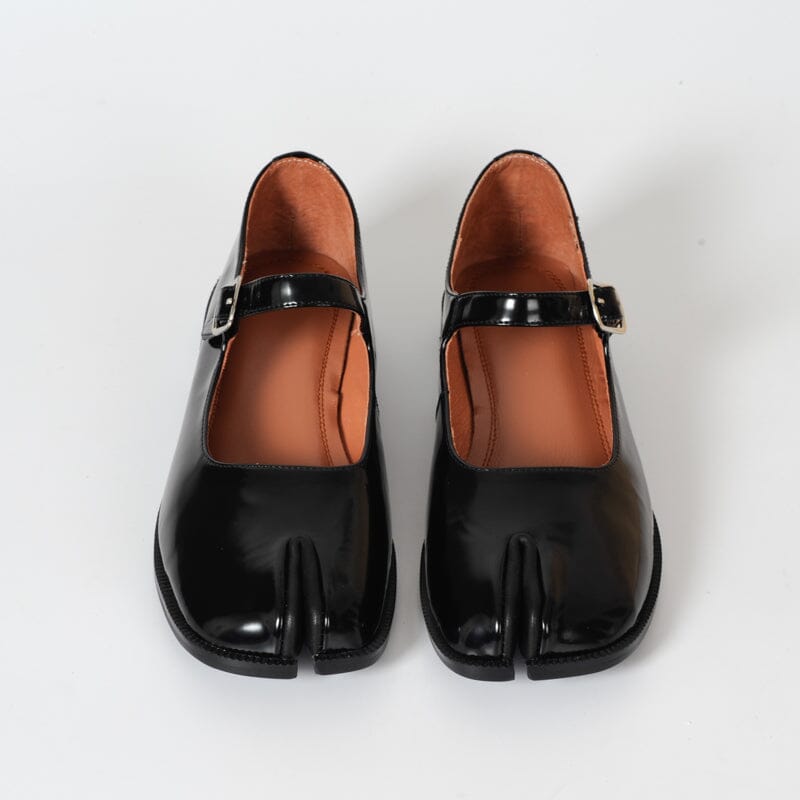 Martha - Leather Mary Janes